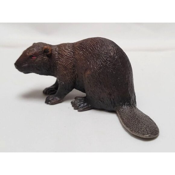 Schleich 2012 Brown Resin Beaver Figurine Toy #14693 Retired - Picture 2 of 7